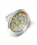MR11 12 LED Warm White 10-30v - covered light