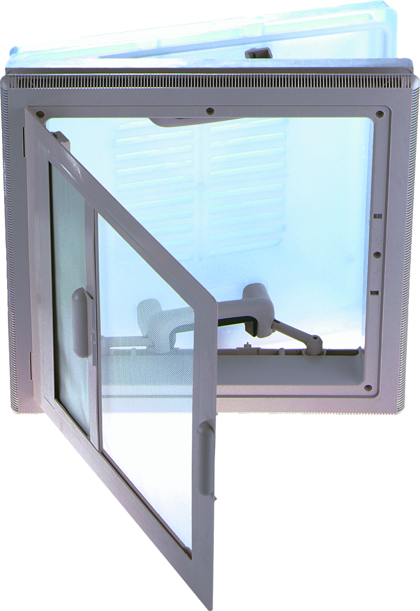 4 Way Roof Vent 400mm x 400mm White, 42-70mm Roof