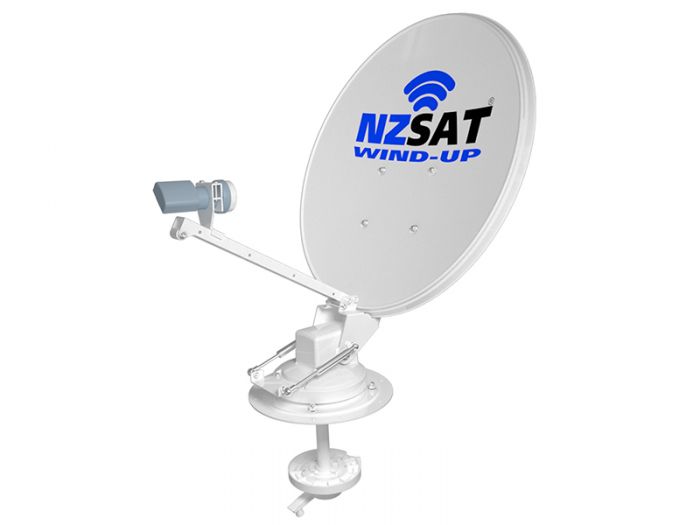 NZ SAT WIND-UP SATELLITE DISH