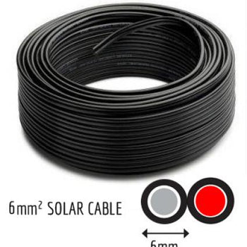 6mm Solar Cable Twin Core per metre