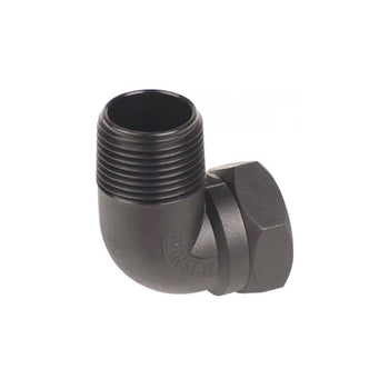 25mm Hansen Threaded Male Female Elbow