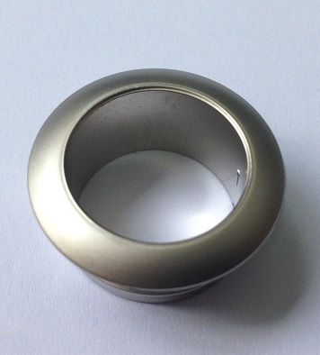 Push Button Catch Rosette Nickel 19mm