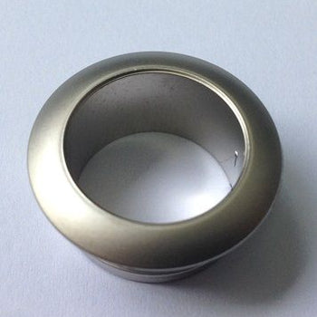 Push Button Catch Rosette Nickel 19mm